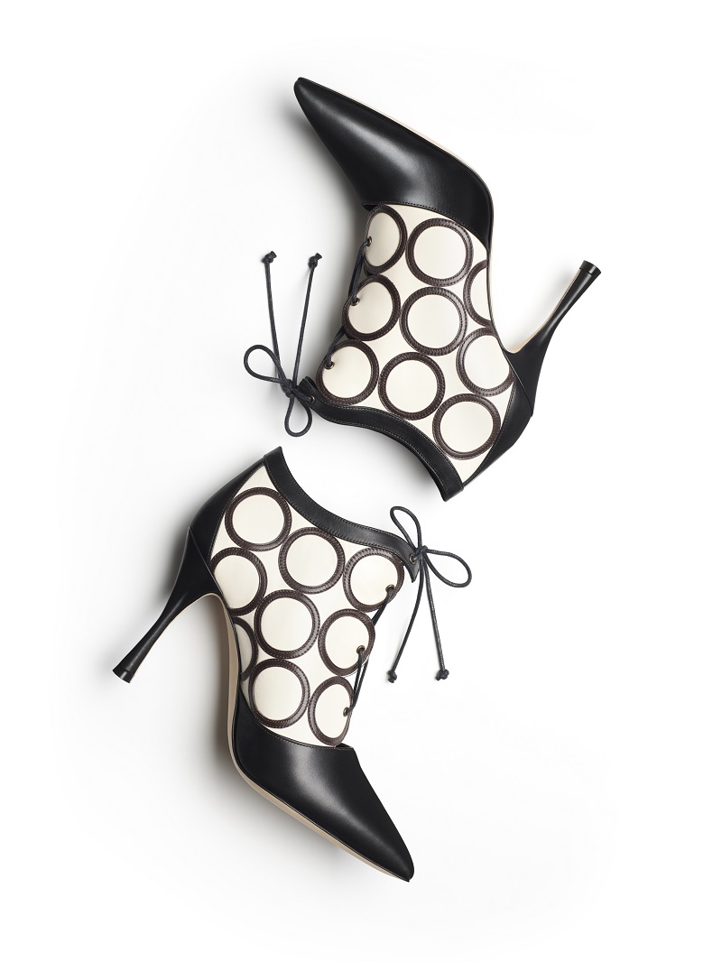 Black and White Ankle Boots