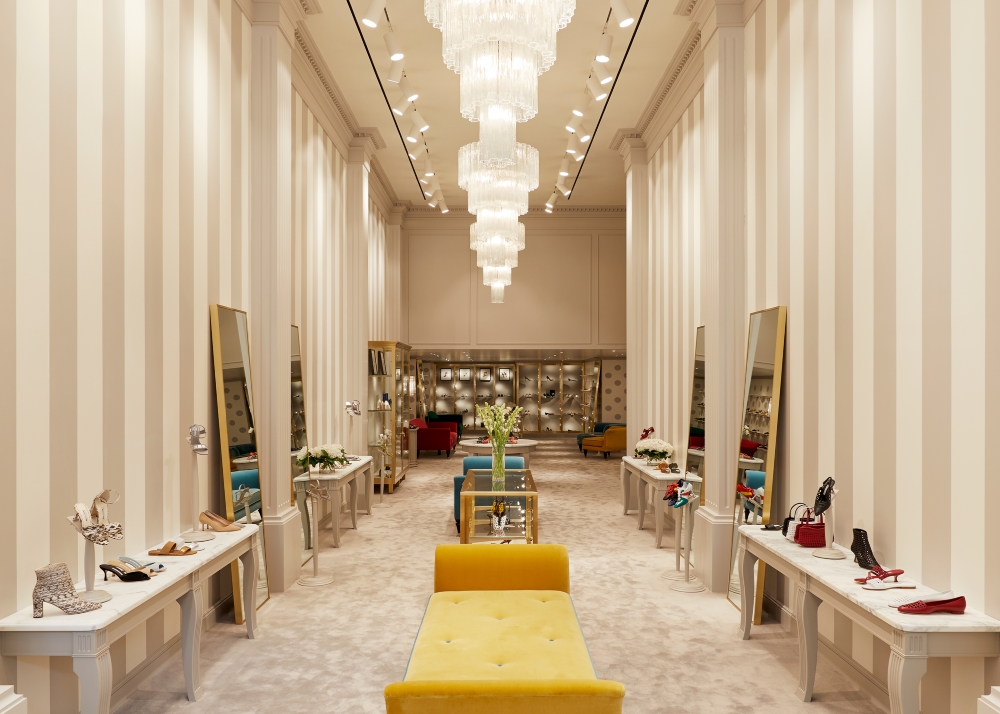 Internal view of the women's section at the 717 boutique