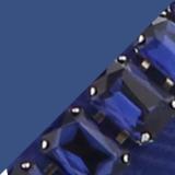 Blue Moire Jewel Strap Mules