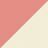 Cream and Coral Nappa Leather Strappy Sandals