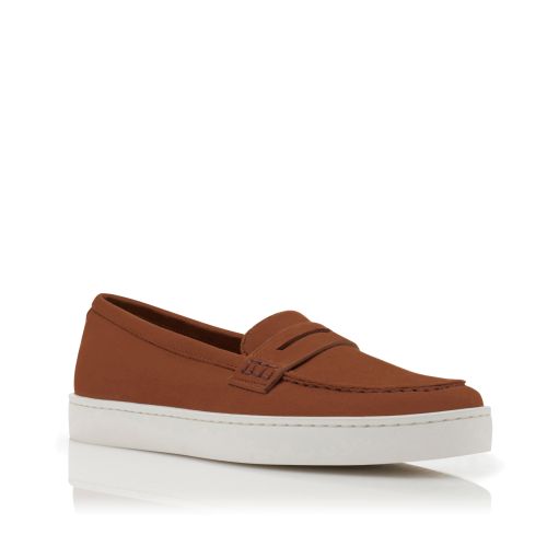 Brown Suede Penny Loafers, US$695