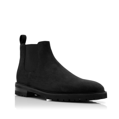 Black Calf Suede Chelsea Boots, CA$1,225
