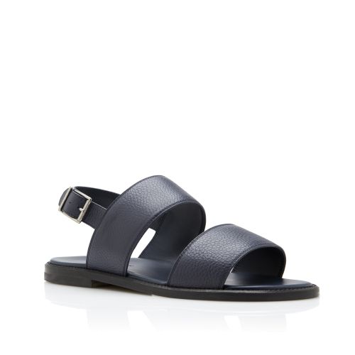 Navy Blue Calf Leather Sandals, €695