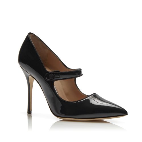 BB CALF 70 | Black Calf Leather pointed toe Pumps | Manolo Blahnik