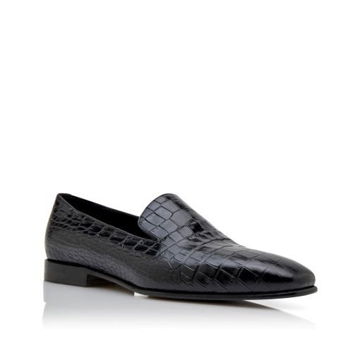 Black Calf Leather Loafers, AU$1,390