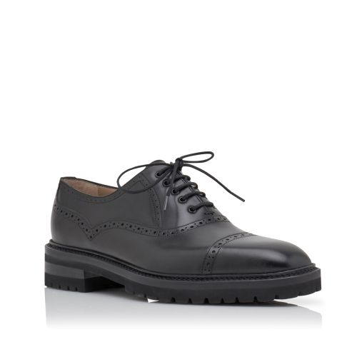 Black Calf Leather Lace Up Shoes, AU$1,425