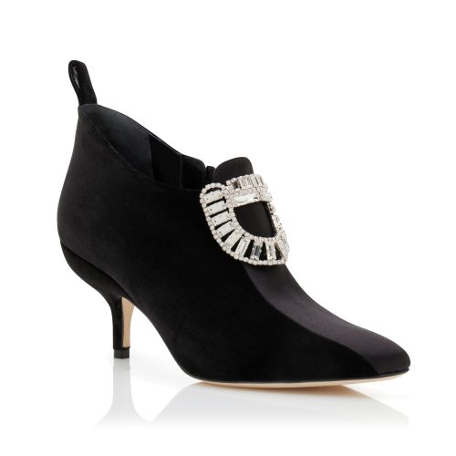 Black embellished booties sale