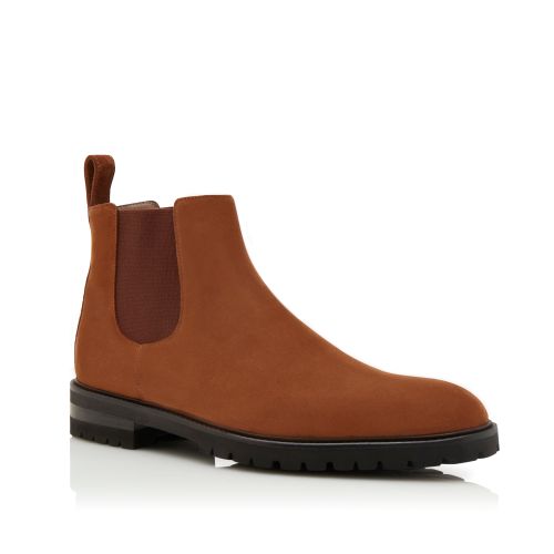 Brown Calf Suede Chelsea Boots, £695