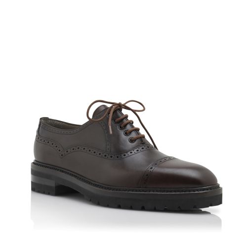Dark Brown Calf Leather Lace Up Shoes, £745