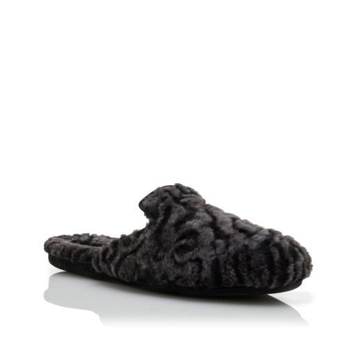 Black Shearling Slippers, €595