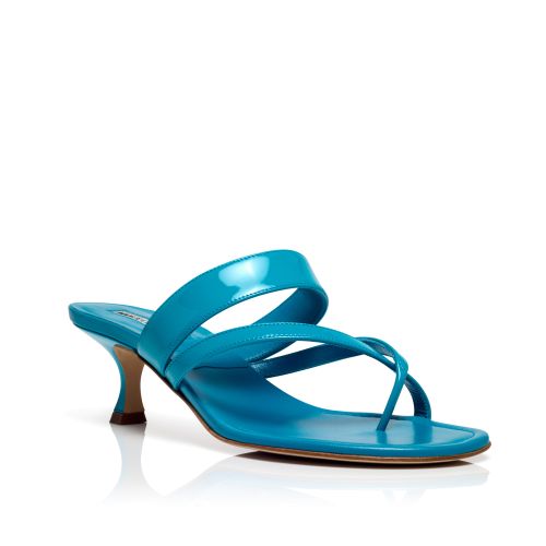 Turquoise Patent Leather Mules, £625