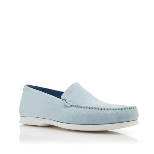Light Blue Suede Boat Shoes, €695