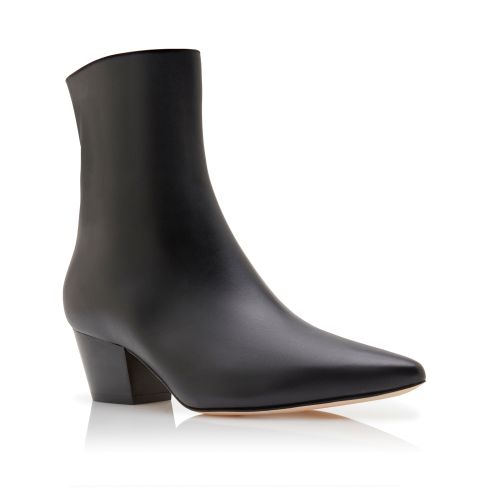Black Calf Leather Ankle Boots , CA$1,465