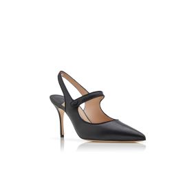 サンダル・ミュール Manolo Blahnik Black nappa leather Chiaran pumps CAMPARINEW 70 | Black Patent Leather Pointed Toe Pumps