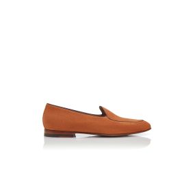 MODENA | Men's Orange Suede Loafers | Manolo Blahnik