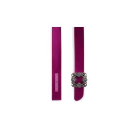 MANOLO BLAHNIK HANGISI BELT サテンクリスタルバックルベルト MANOLO BLAHNIK HANGISI BELT サテンクリスタルバックルベルト