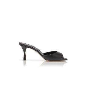 High heel mule shoes open toe top