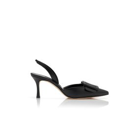 【MANOLO BLAHNIK】MAYSLIパンプス MAYSLI | Black Suede Slingback Pumps | Manolo Blahnik