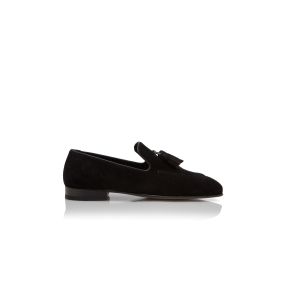 CHESTER | Men's Black Suede Tassel Loafers | Manolo Blahnik CHESTER | Men's Black Suede Tassel Loafers | Manolo Blahnik
