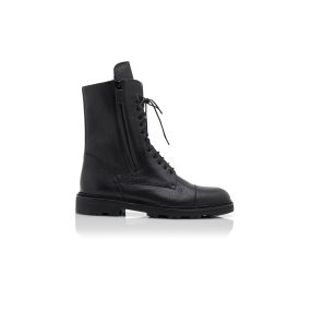 送料込*MANOLO BLAHNIK*ブラックカーフレザーミリタリーブーツ 送料込*MANOLO BLAHNIK*ブラックカーフレザーミリタリーブーツ