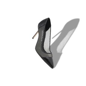 CAPCOURME Black Nappa Leather Pointed Toe Pumps Manolo Blahnik