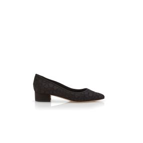 一流の品質 Satin Black | LISTAPI Lace Blahnik Manolo | Pumps Embroidered 靴