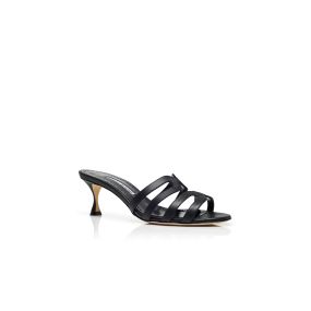 【送料&関税込】Manolo Blahnik Shogmuo Mules Manolo Blahnik 50mm Shogmu Mules | Blue | FARFETCH