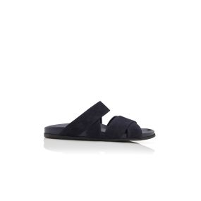 INEZMU | Men's Navy Blue Suede Sandals | Manolo Blahnik
