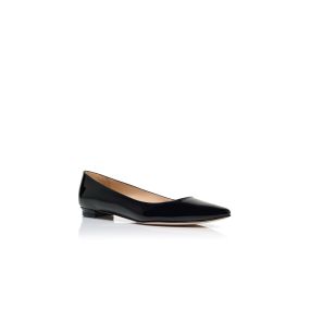 【MANOLO BLAHNIK】HANGISIFLAT レザー フラットシューズ 1cm 黒 MANOLO BLAHNIK】HANGISIFLAT レザー フラットシューズ 1cm 黒