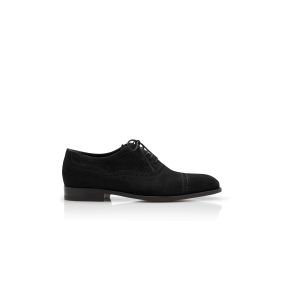 WITNEY Men s Black Suede Cap Toe Oxfords Manolo Blahnik