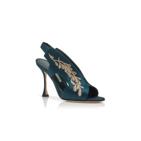 MANOLO BLAHNIK ポインテッドトゥサンダル371/2 保存袋付 マノロブラニク MANOLO BLAHNIK サンダル ミュール ポインテッド