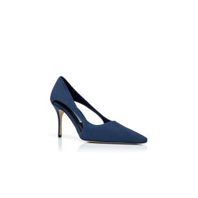 【良品】MANOLO BLAHNIK パンプス （38）ポイテッドトゥ　本革　黒 Manolo Blahnik - Black Pearl Thong Sandal | Mitchell Stores
