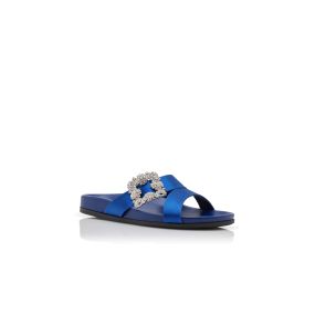 サンダル・ミュール Manolo Blahnik Hourani 105 Sandal Blue Manolo Blahnik Hourani 105 Sandal Women Purple Size 38.6 | eBay