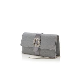 【MANOLO BLAHNIK】Maygot ベルベット クラッチ バックル付き MAYGOT | Black Velvet Buckle Clutch | Manolo Blahnik