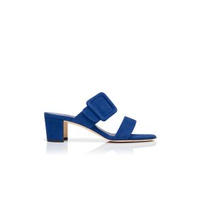 サンダル・ミュール Manolo Blahnik Lumada Fabio 050 Mule Blue Manolo Blahnik Lumada Fabio 050 Mule Green | ShopSimon