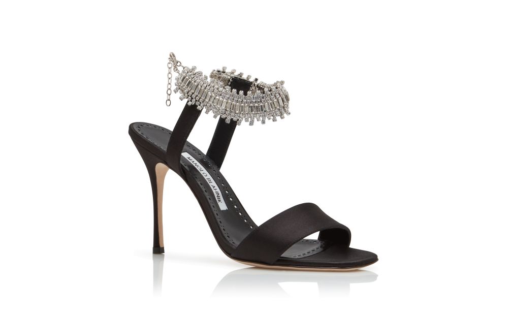 HANGISIFLAT VELVET | Black Jewel Buckle Flat Shoes | Manolo Blahnik HANGISIFLAT VELVET | Black Jewel Buckle Flat Shoes | Manolo Blahnik