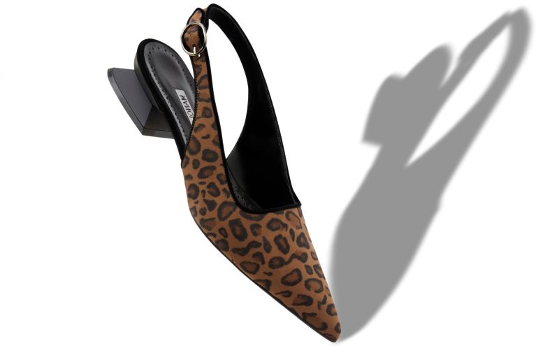 Ruzgan, Brown Suede Animal Print Mules  - £695.00 