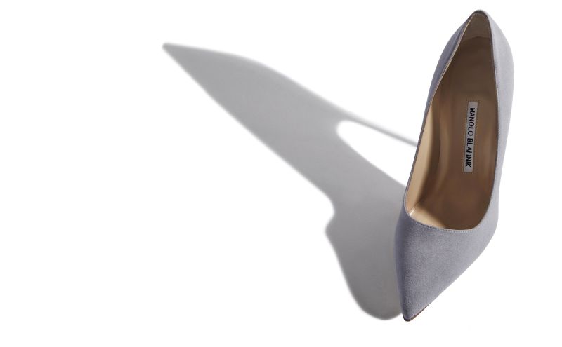 Bb, Light Grey Suede Pointed Toe Pumps - £595.00
