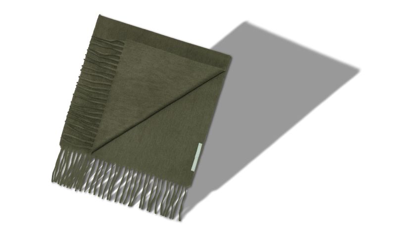 Barra, Khaki Cashmere Scarf - AU$895.00 