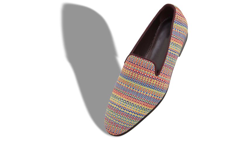 Mario, Multicoloured Cotton Embroidered Loafers  - AU$1,265.00