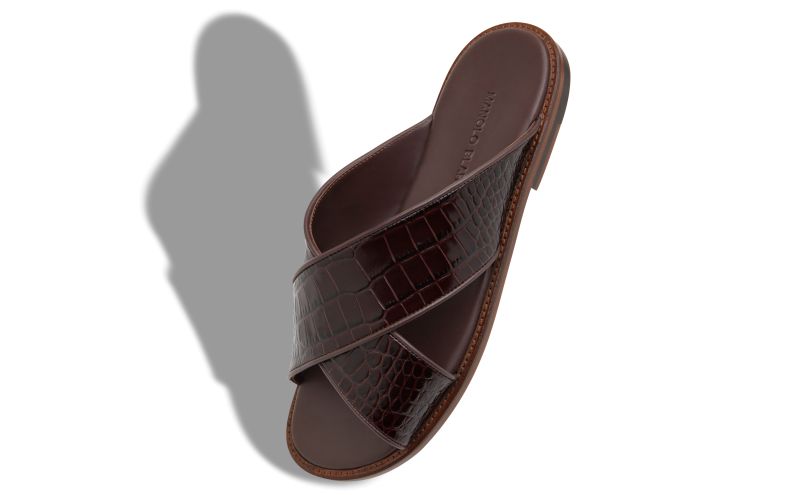Otawi, Dark Brown Calf Leather Sandals  - AU$1,115.00