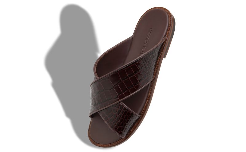 Otawi, Dark Brown Calf Leather Sandals  - €625.00