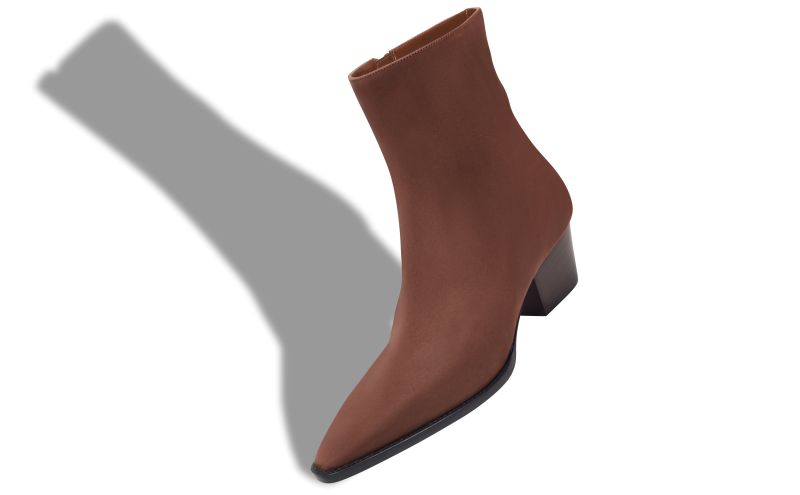 Aliera, Brown Nubuck Ankle Boots  - US$1,165.00