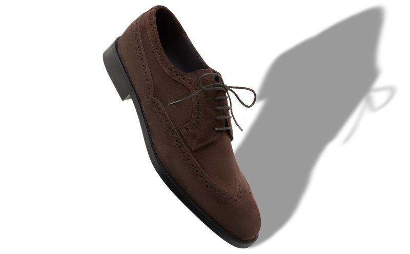 Tamarak, Dark Brown Suede Lace-Up Oxfords - €795.00 