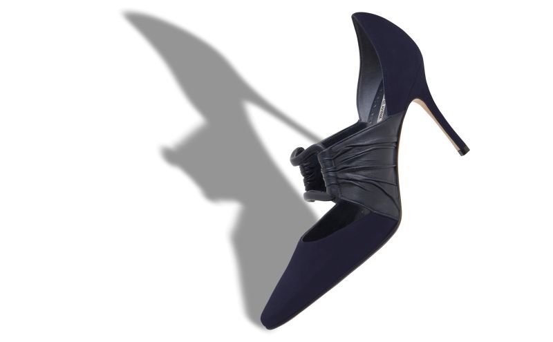 Samakun, Navy Blue Suede and Nappa Leather Pumps  - £775.00