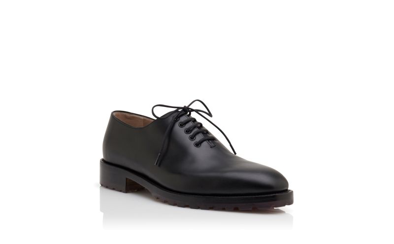 Newley, Black Calf Leather Lace Up Shoes - CA$748.00