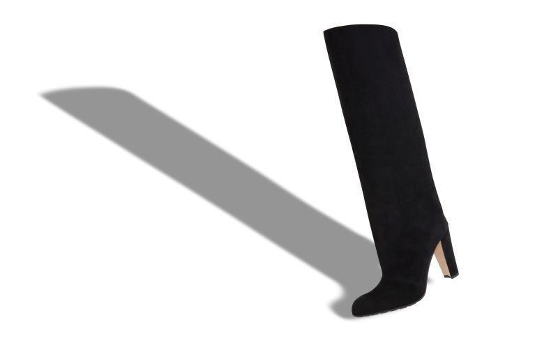 Garda, Black Suede Knee High Boots - US$1,395.00