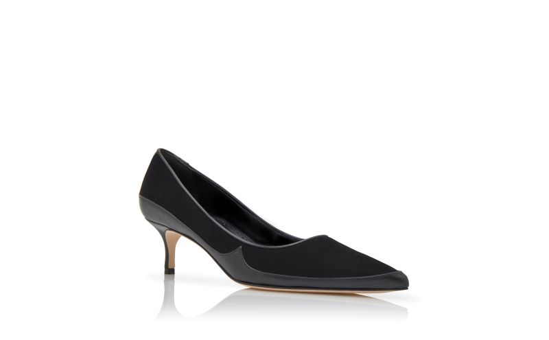 Axidiaso, Black Suede Contrast Pumps  - AU$1,495.00