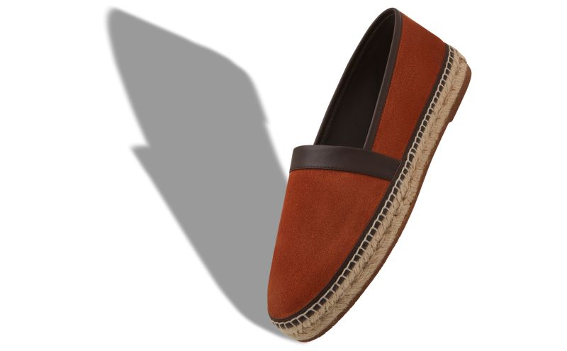 Nerano, Orange Calf Suede Espadrilles - AU$1,075.00