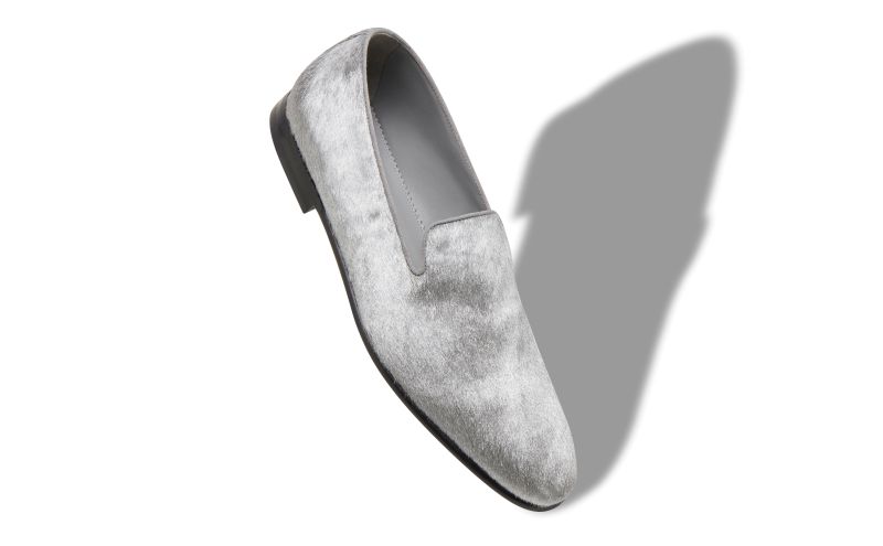 Mario, Silver Calf Hair Loafers - AU$1,295.00 